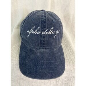 Alpha Delta Pi Sorority Strapback Adjustable Hat Women Girl Faded Preppy College